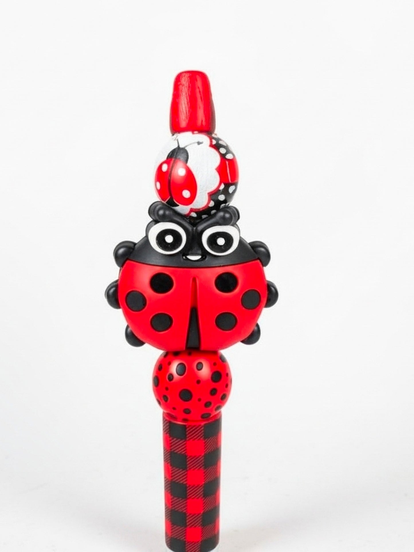Ladybug Charm Beaded Pen
