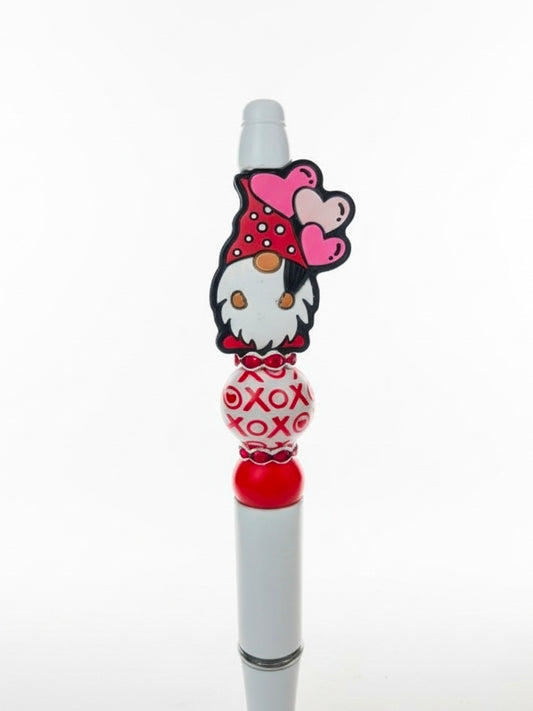 Valentine Gnome XOXO Bling Pen ❤️✨