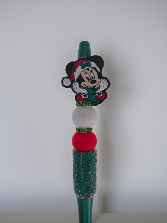 Christmas Minnie Bling Pen 🎅🎀